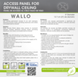 Wallo™ round access panel for drywall ceiling and walls